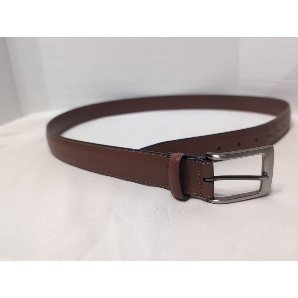 PERRY ELLIS PORTFOLIO LEATHER BELT BROWN MENS SIZE 38